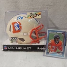 RJ Harvey Signed Denver Broncos Retro Mini Helmet, JSA Authenticated, NFL