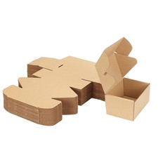 HORLIMER 50 Pack 6x4x3 Inch Small Cardboard Boxes for Posting (15.3x10.2x7.6cm)