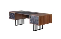 Massivholz Schreibtisch ArbeitszimmermöBel BüRoeinrichtung Designer MöBel