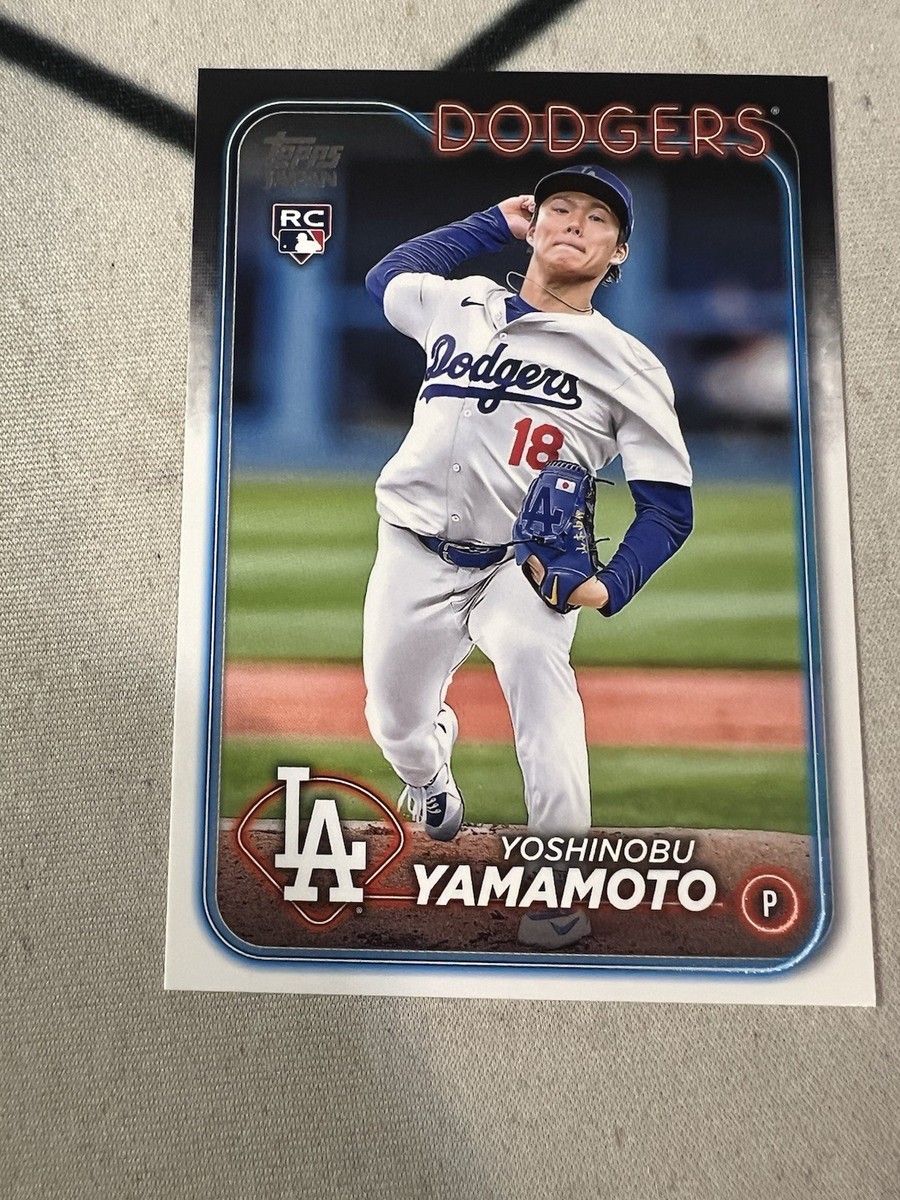 2024 Topps Japan Edition Yoshinobu Yamamoto Rookie Base Card LA