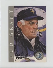 1998 NFL Hall of Fame Signature Series Sample /2500 Bud Grant HOF 0q3