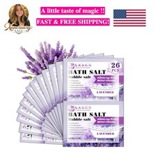 26 PCS Lavender Bubble Bath Salts - Aromatherapy for Muscle Relief  Relaxation
