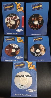 5 Blockbuster Previewed DVDs