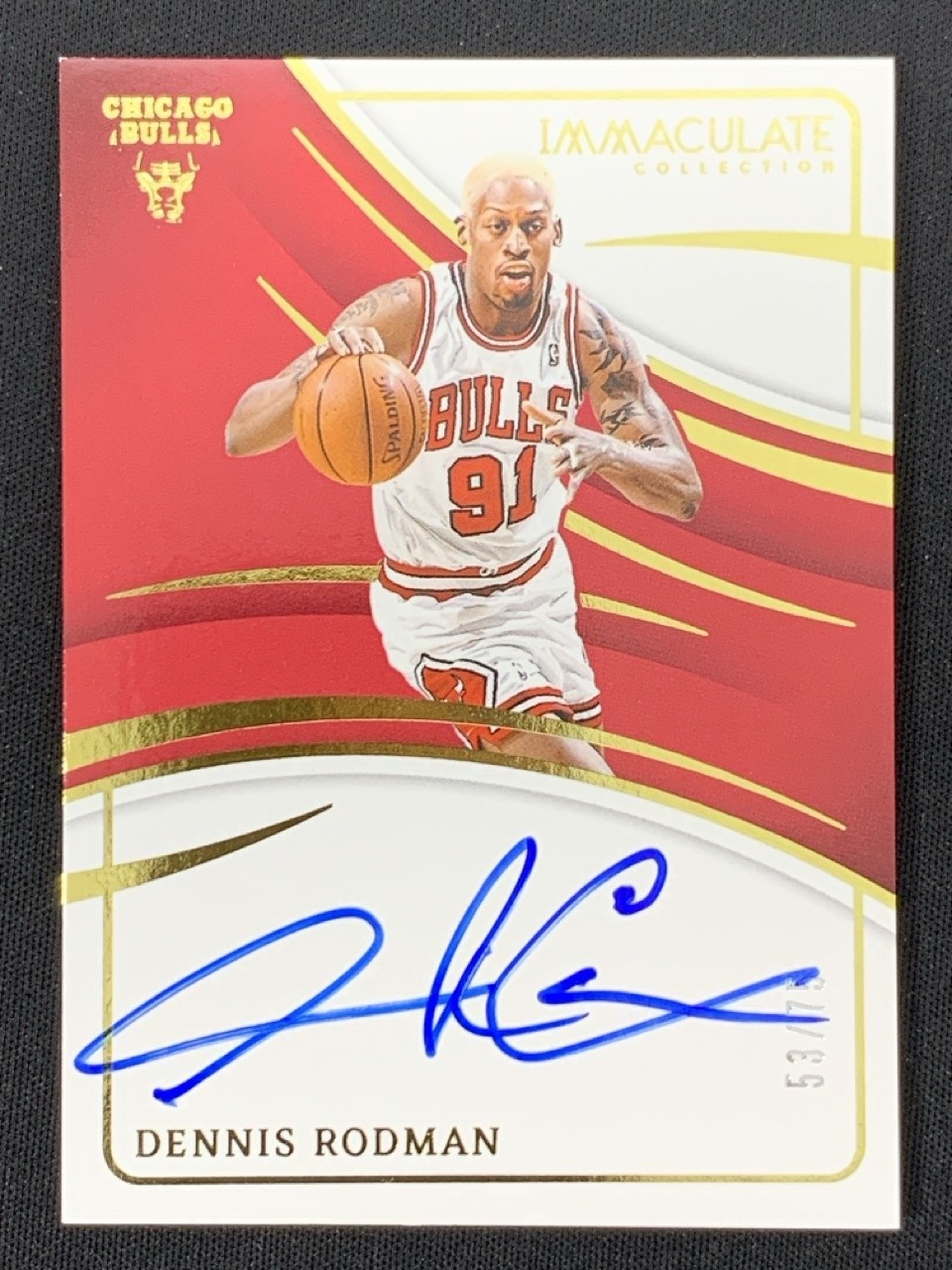 Dennis Rodman 2023-24 Panini Immaculate Collection Signatures Auto /75 #IS-ROD