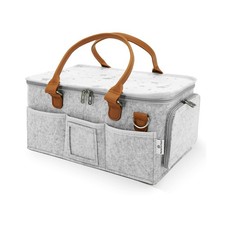 Baby Diaper Caddy With Lid, Diaper Caddy Organizer for New Mom Gift... Fast Ship