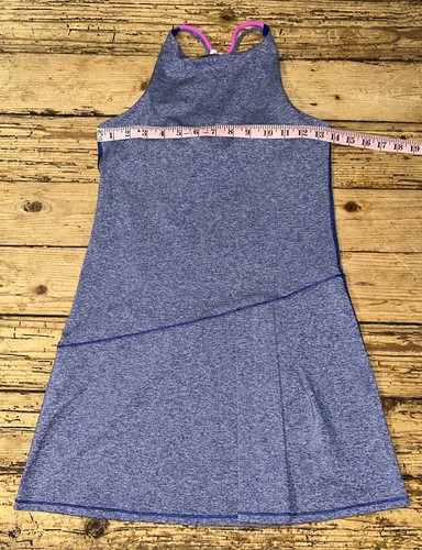Ivivva By Lululemon Girls Size 14 Blue Pleated Tennis Dress EUC - Picture 3 of 8