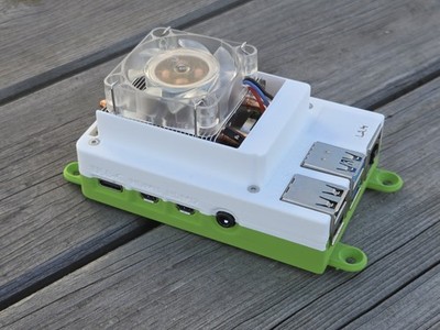 Raspberry Pi 4 Model B 2GB inkl. GeeekPi ICE Tower Kühler & Gehäuse