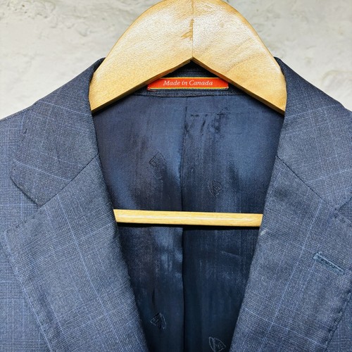 Cremieux Blue Glen Plaid Suit Loro Piana Super 130’s Fabric 42 Reg 36x30 Pants - Picture 3 of 18