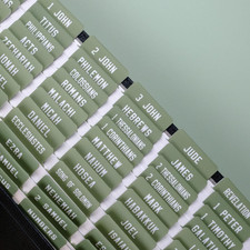 -Laminated Bible Tabs, Bible Tabs for Women and Men, Reposition Large Print Stic