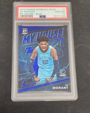 Ja Morant #7 (RC) - 2019-20 Donruss Optic My House Blue /85 PSA 10 Gem Rookie