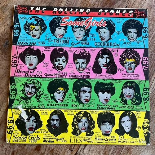 ROLLING STONES - SOME GIRLS  VG+/EX+ VINYL LP / PRINTED INNER/ FIRST PRESSING