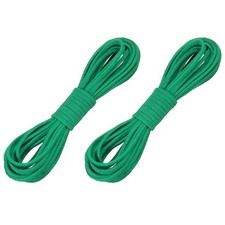 2 Pcs Faux Suede Leather Cord, 2.6mm x 5.5 Yards Flat String, Green
