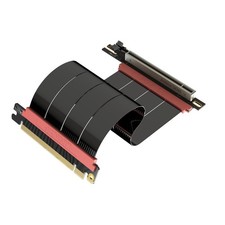 PCIe 5.0 x16 GPU Riser Cable 20cm Right Angle Vertical Mount Gen4 Compatible