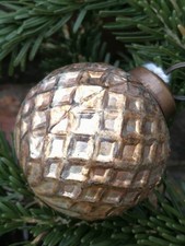 Pallina per albero di Natale sirene oro antico palla di Natale sfera di vetro...