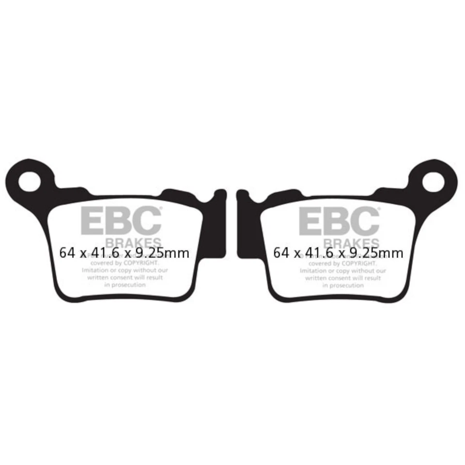 Pastillas de freno trasero KTM 144 SX 2007-2008 TT EBC Foto 2 de 4