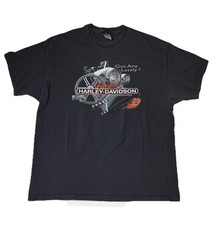 Harley Davidson Men's 2XL T-Shirt Avon, OH Lake Erie Made in USA