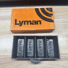 Vintage Lyman 4-Cavity Cast Iron Lead Ingot Casting Mold for 1 LB Bars