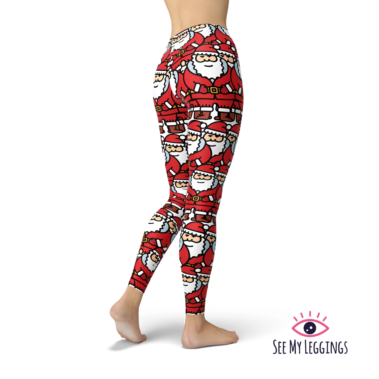 Christmas Leggings, Printed Leggings, Leggings, Christmas Yoga Pants