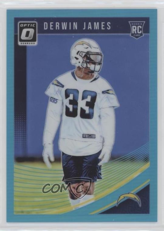 2018 Donruss Optic Rookies Aqua Prizm 28/299 Derwin James #108 03wd