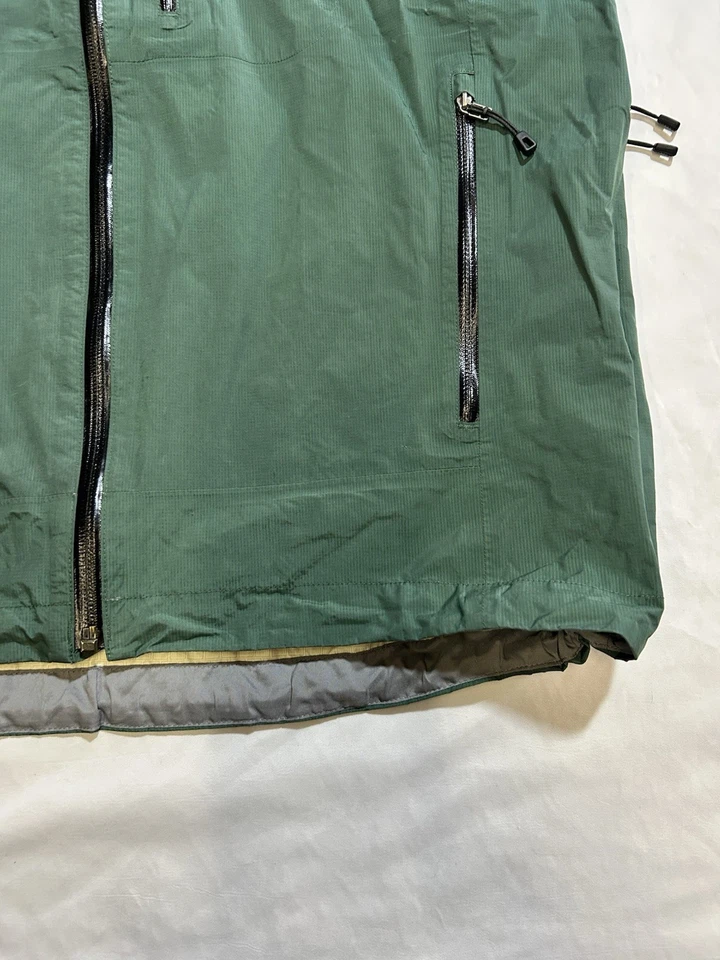 Patagonia h2no Windbreaker Jacket Men’s Medium Green Granite Crest Rain Coat - Image 4 of 4