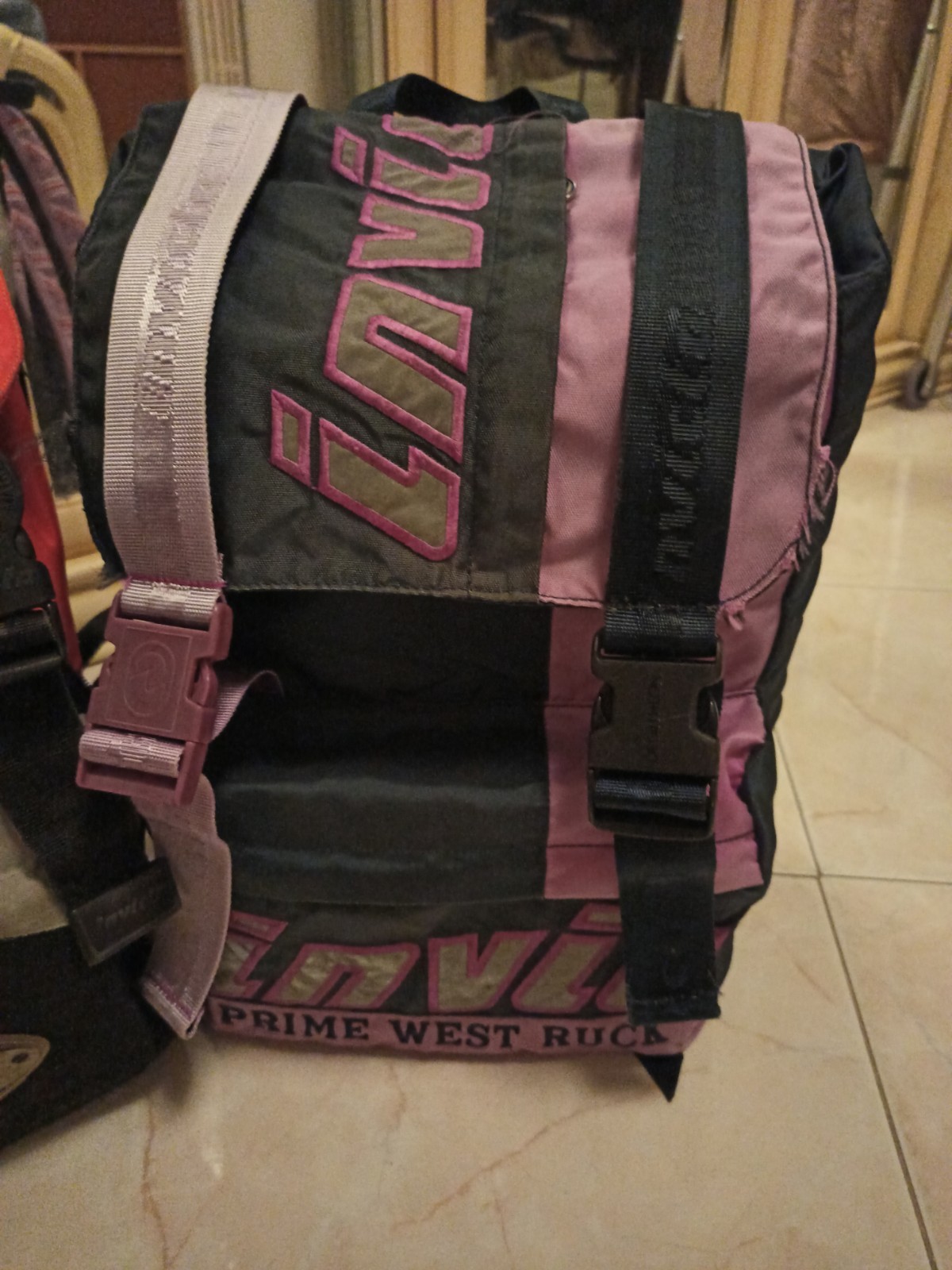 Invicta Two backpack multicolor USED vintage impo… - image 23