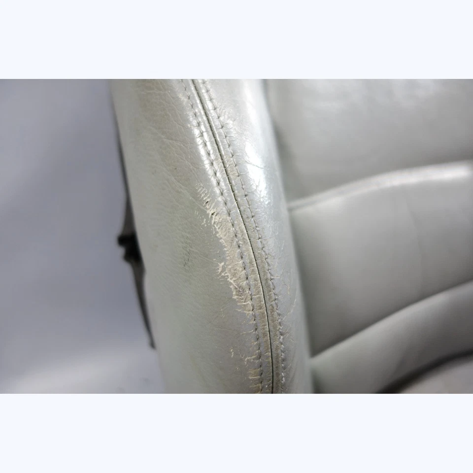 00-06 BMW E46 3-Series Vert Right Passenger Sport Seat Backrest Grey Leather OEM - Image 4 of 4