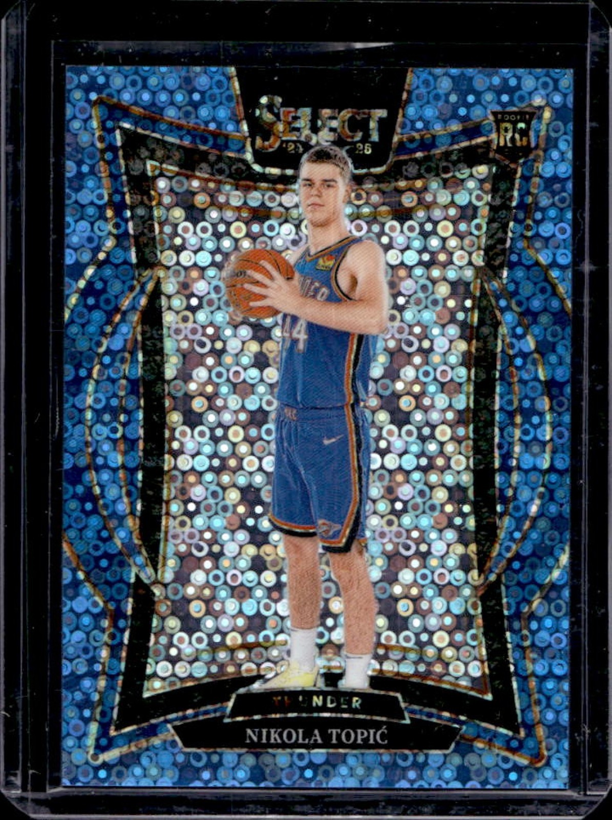 2024-25 Select Nikola Topic Concourse Light Blue Disco Prizm RC #/99 Thunder