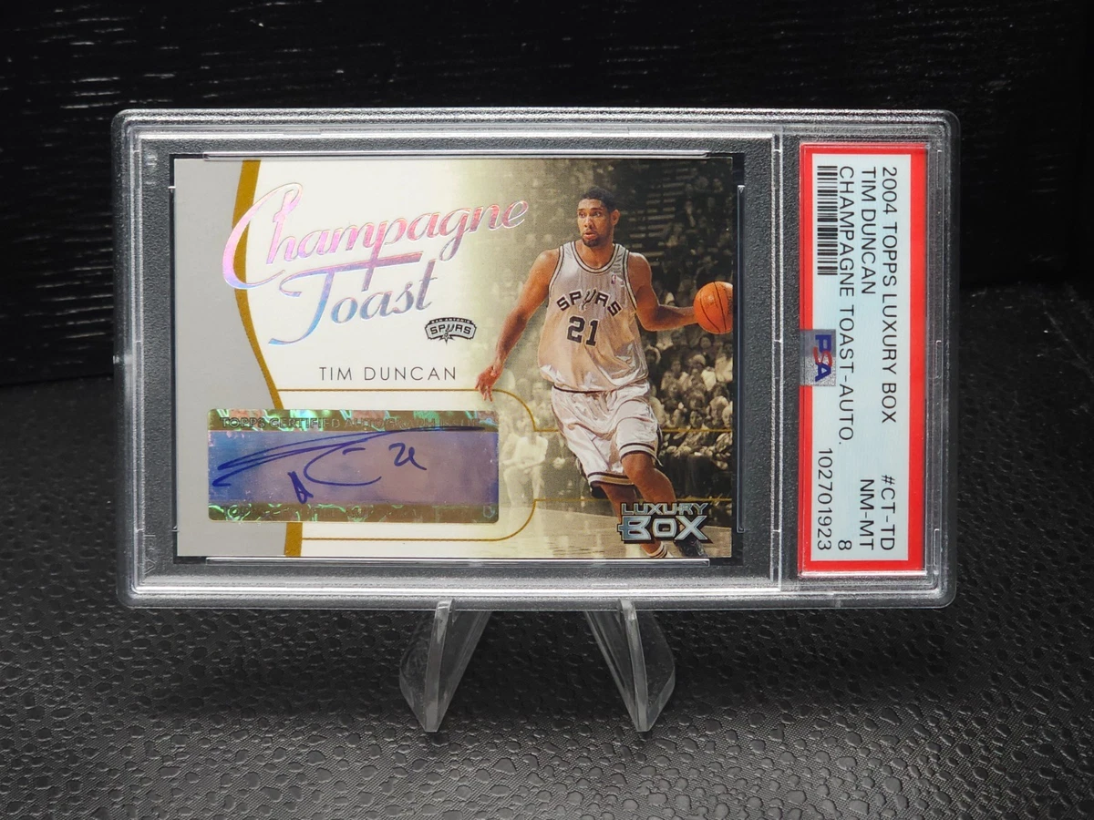 Topps Tim Duncan Basketball Autographed Sports Trading Cards 