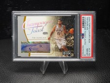 Tim Duncan 2004 Topps Luxury Box Champagne Toast Auto POP 2 HIGHEST GRADED /100