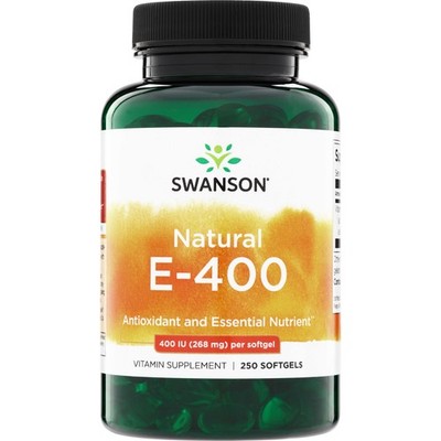 Swanson Vitamin E - Natural 400 Iu 250 Softgels