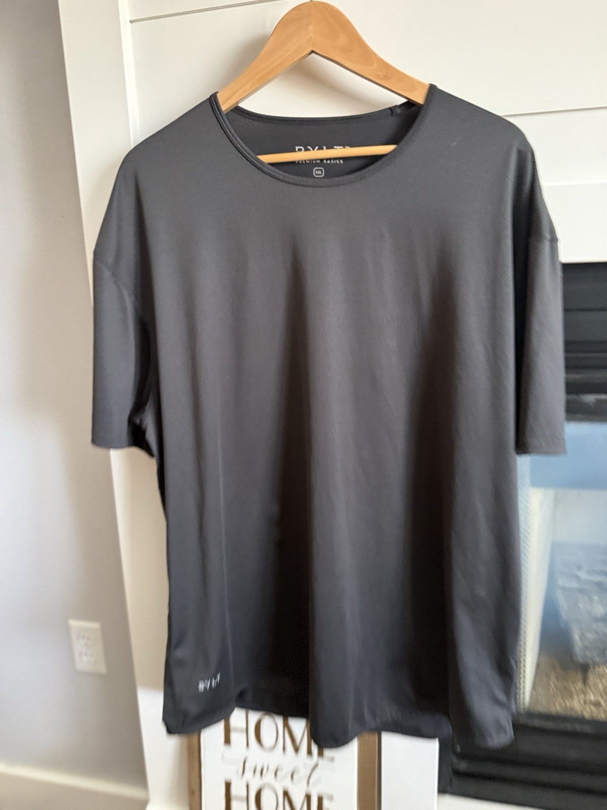 BYLT Essentials Men's Basic Charcoal Short Sleeve… - image 3