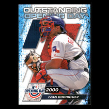 Ivan Rodriguez #OOD-1 2021 Topps Outstanding Opening Day Texas Rangers Baseball