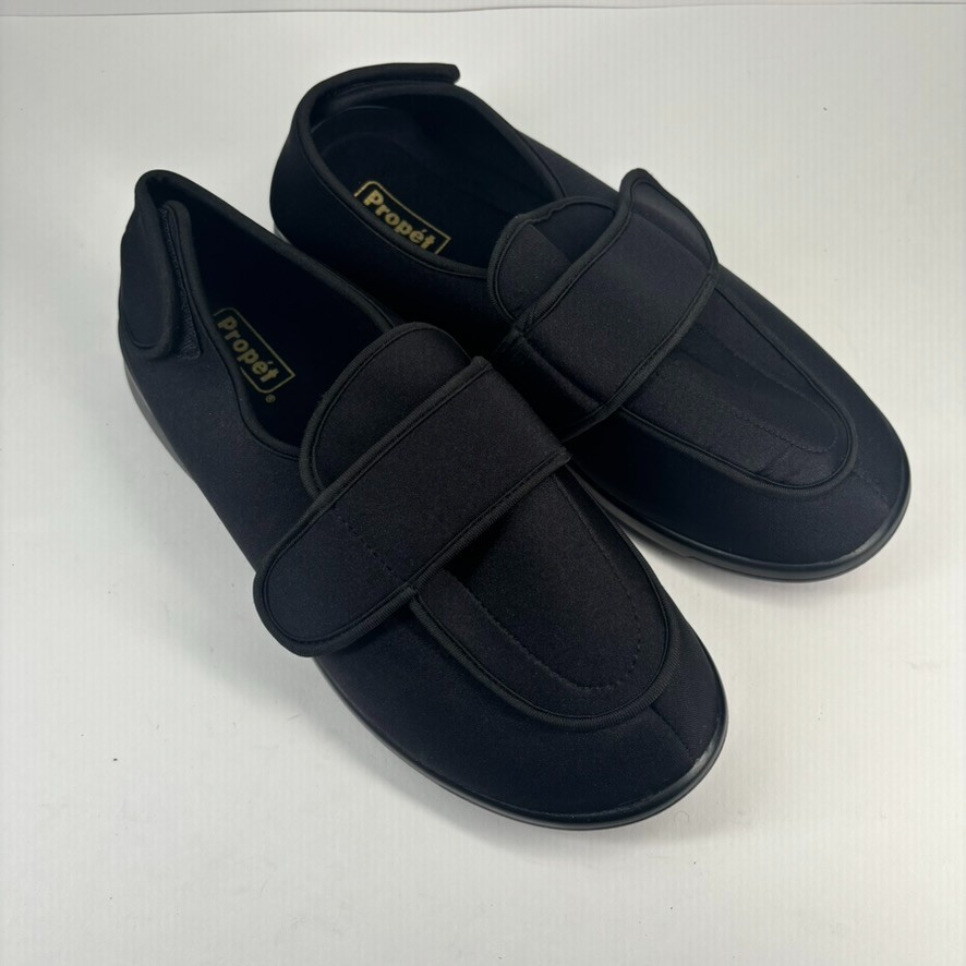 Propét Cronus Men’s 14 XX(5E) Black Slip-On Comfort Orthopedic Slipper Sneakers