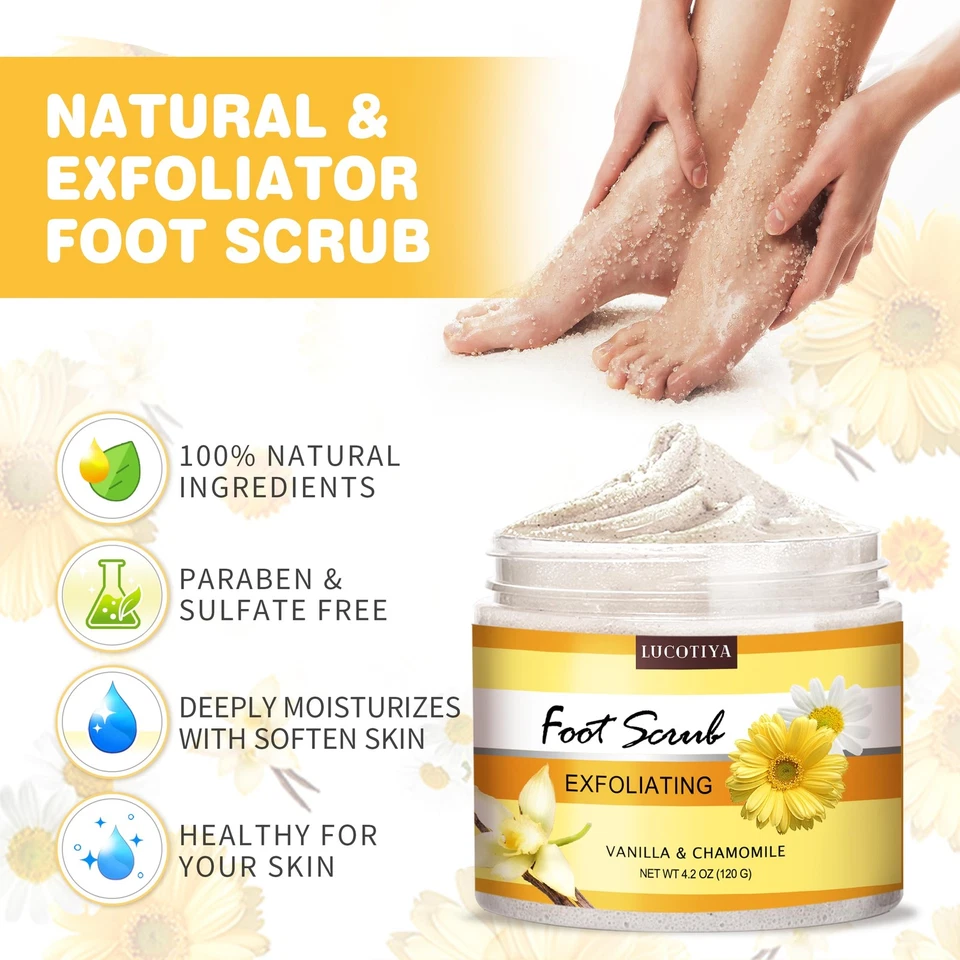 Foot Soak Set Pedicure Kit, Vanilla chamomile Foot Soak Salts,Foot File,Foot ... - Image 3 of 4