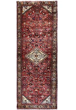 3.6 x 9.9 Perrsian Tribbal Hamadan Wool Runner #F-6945