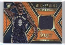 2014-15 Panini Select Rookie Swatches Orange Prizm 18/60 Russ Smith #3 1q2