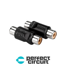 Hosa GRA-101 RCA Coupler 2-Pack ADAPTER - NEW - PERFECT CIRCUIT
