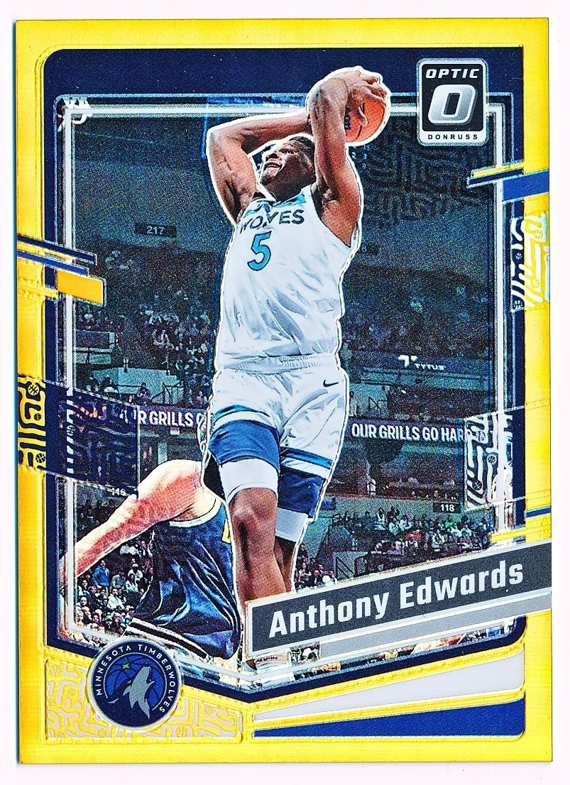 2023-24 Donruss Optic Anthony Edwards Gold Prizm #59 (06/10)