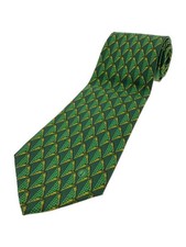 dunhill tie silk green all-over pattern men's