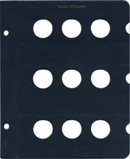 Whitman Classic Blue Album Blank Page For US Small Dollar Coins 9 Openings 3788