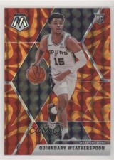 2019 Panini Mosaic Rookies Reactive Orange Prizm Quinndary Weatherspoon #204 1p5