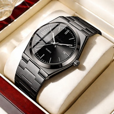 Waterproof Men Watch Stainless Steel Quartz Luminous Classic Business Wristwatch