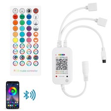 Bluetooth RGB LED Controller 4PIN Smart Music IR Remote 40Keys 5V/12V/24V