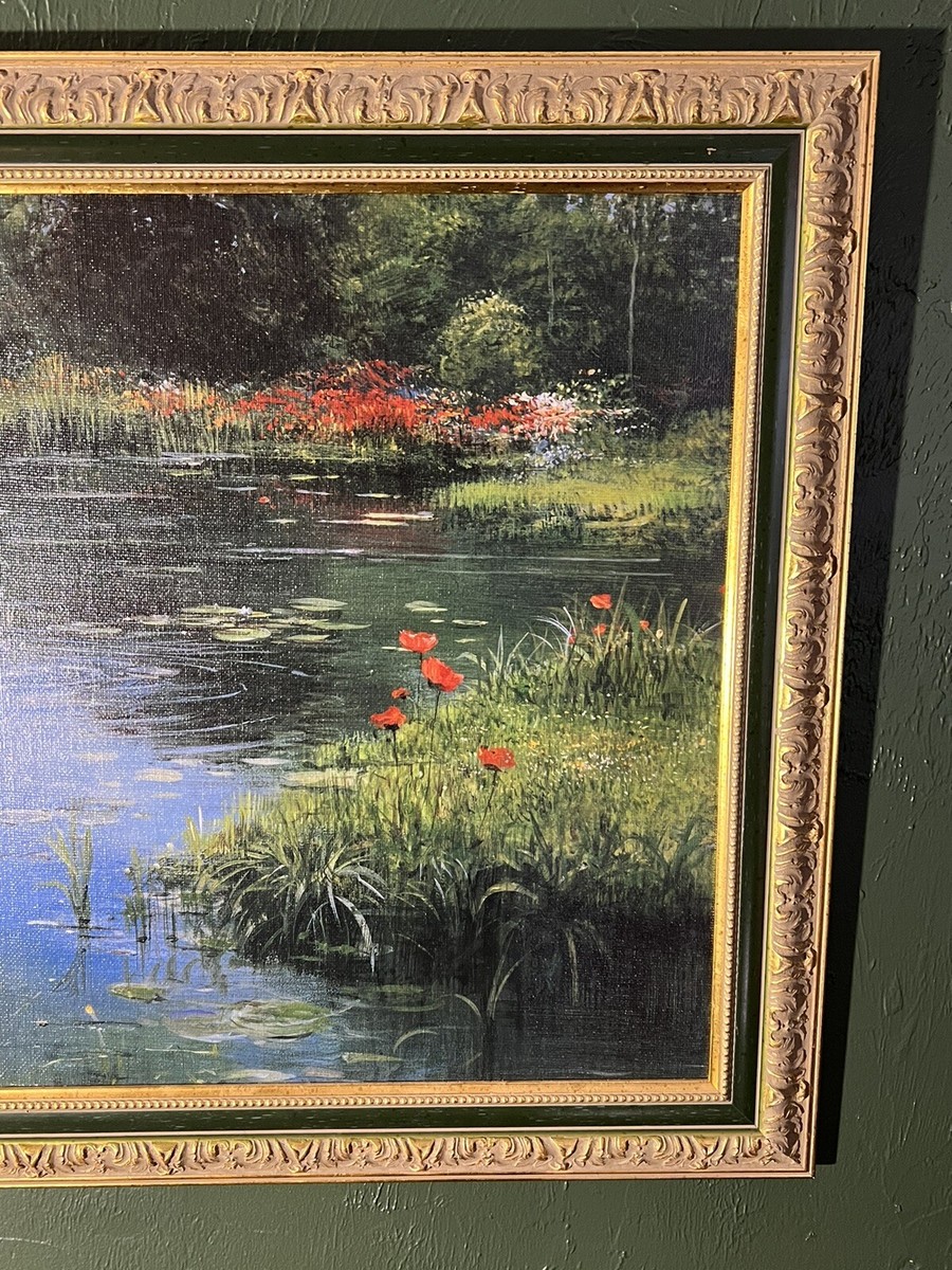 LAZY OLD AFTERNOON Winnie the Pooh Piglet Fishing Canvas PETER