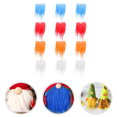 XINTANGXIA Wichtel Bart Set - 12-tlg. Mit Kunstpelz & Holzkugeln Für DIY