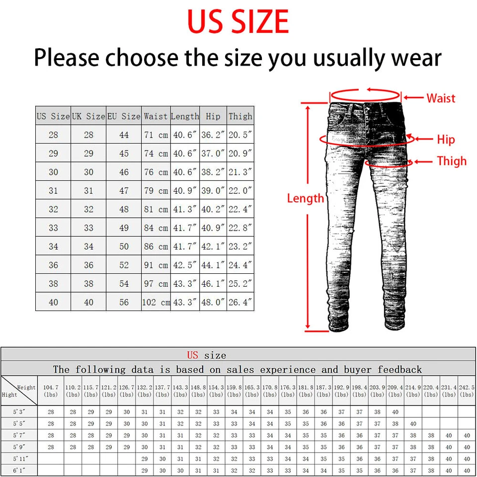 Men's White Skinny Jeans Ripped Knee Stretch Denim Pants with Pleated Patchwork - Image 4 of 4