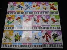 Pokemon Music Musical Note Card x18 Greninja Delphox Xerneas Yveltal etc #3570