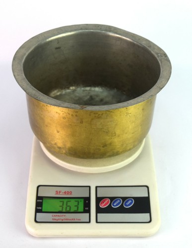 Antique Indian Brass Handcrafted Kitchen Vessel/Pot Nice Collectible. G66-773 - Picture 7 of 8