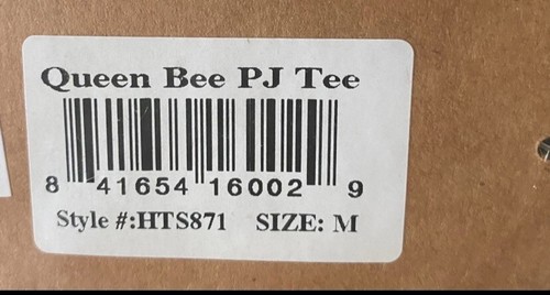 Medium NEW Lazy One QUEEN BEE PJ Tee Pajama Shirt * Free Ship *. New with tags. - Picture 4 of 6