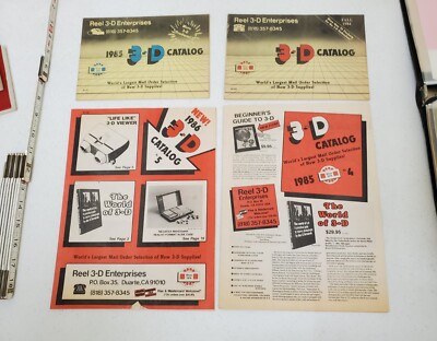 LOT OF FOUR 3 D CATALOGS 1980'S FAIR PLUS